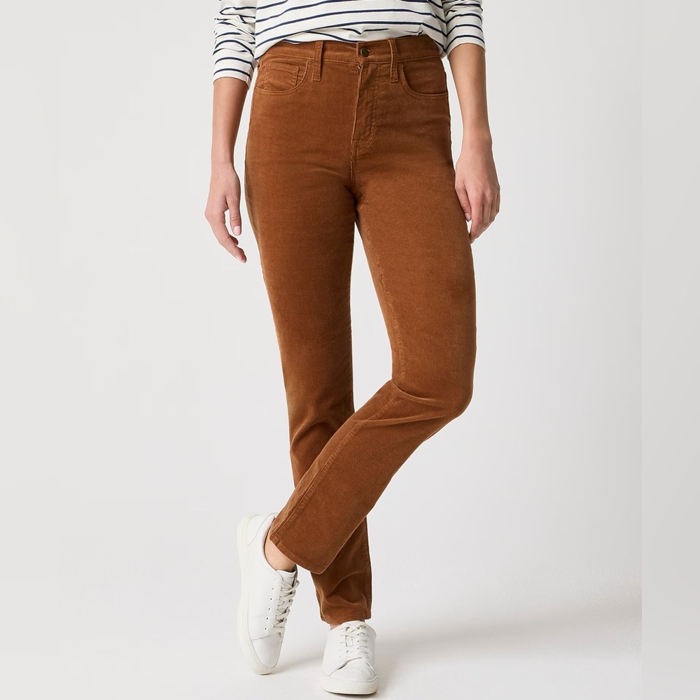 Mustard J. Crew Factory Straight Leg Corduroy Pants